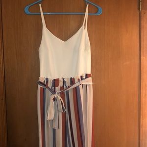 White Spaghetti strapped jumpsuit